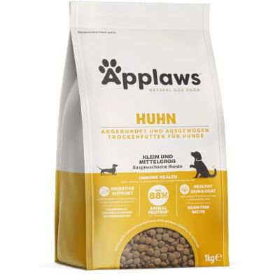 Applaws Adult Small & Medium Breeds Dog Dry Food 1kg – Chicken Kibble (1 Pack), Grain-Free, High Protein, Natural Ingredients Applaws Adult Small & Medium Breeds Dog Dry Food 1kg – Chicken Kibble (1 Pack), Grain-Free, High Protein, Natural Ingredients