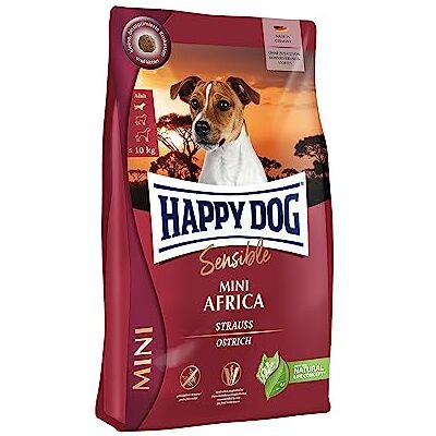 Happy Dog Mini Africa Gabonáknélküli kutyaeledel felnőtt kutyáknak Happy Dog Mini Africa Gabonáknélküli kutyaeledel felnőtt kutyáknak