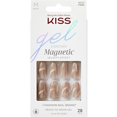 KISS Mágneses zselés műköröm - Közepes hosszú, Ovalszerű, Velúrszerű befejezés - Műköröm KISS Mágneses zselés műköröm - Közepes hosszú, Ovalszerű, Velúrszerű befejezés - Műköröm