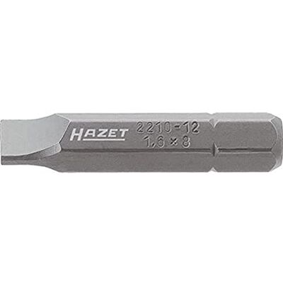 Hazet Bit 2210-10, 5/16 Zoll (8 mm) Sechskant, Schlitz Profil, Länge 41 mm Hazet Bit 2210-10, 5/16 Zoll (8 mm) Sechskant, Schlitz Profil, Länge 41 mm