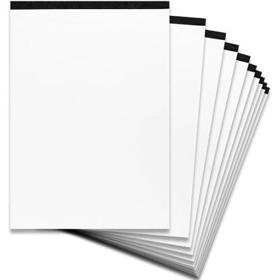 Herlitz Notizblock ohne Deckblatt A4 blanko, 50 Blatt, schwarz, 70 g/m², 10 Stück Herlitz Notizblock ohne Deckblatt A4 blanko, 50 Blatt, schwarz, 70 g/m², 10 Stück