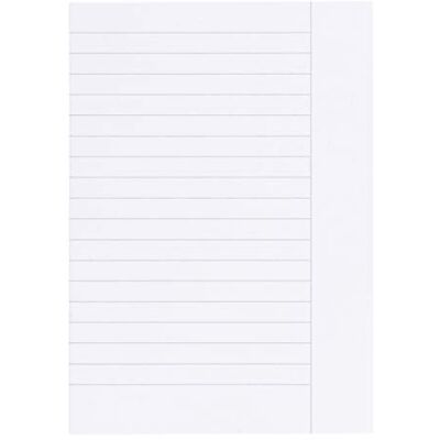 Herlitz Aufgabenpapier A4 auf A5 gefalzt, Lineatur 9, liniert, weißer Rand außen, 80 g/m² Papier, 250 Blatt Herlitz Aufgabenpapier A4 auf A5 gefalzt, Lineatur 9, liniert, weißer Rand außen, 80 g/m² Papier, 250 Blatt