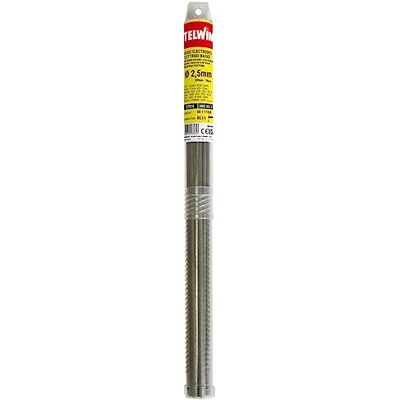 Telwin Basische Stahl Schweißelektroden Durchmesser 2,5 mm, Grau, 10 Stück Telwin Basische Stahl Schweißelektroden Durchmesser 2,5 mm, Grau, 10 Stück
