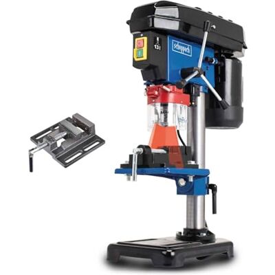 Scheppach Tischbohrmaschine DP16VLS Standbohrmaschine Säulenbohrmaschine inkl. Schraubstock Bohrfutter 1,5-13mm Bohrhub 50mm Leistung 500W 600-2650 Umdrehungen Laser & neigbarer Tisch 45° Scheppach Tischbohrmaschine DP16VLS Standbohrmaschine Säulenbohrmaschine inkl. Schraubstock Bohrfutter 1,5-13mm Bohrhub 50mm Leistung 500W 600-2650 Umdrehungen Laser & neigbarer Tisch 45°