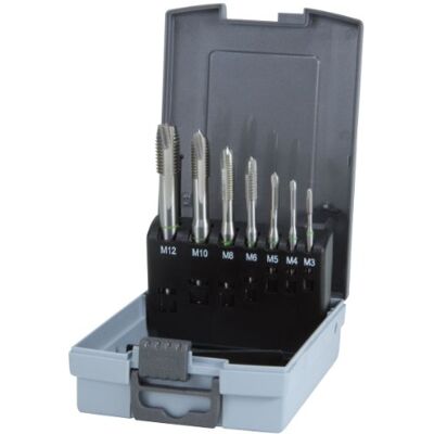 RUKO 245061RO Maschinengewindebohrer Satz HSS Co 5 DIN 371/376, 7-teilig RUKO 245061RO Maschinengewindebohrer Satz HSS Co 5 DIN 371/376, 7-teilig