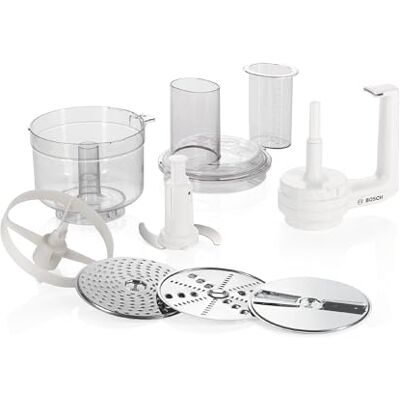 Bosch Multimixer MUZ5MM1, Zubehör passend für Küchenmaschine Serie 4, Serie 2, 3 Scheiben (Schneid-Wende-Scheibe, Raspel-Wendescheibe, Reibescheibe fein), spülmaschinenfeste Teile Bosch Multimixer MUZ5MM1, Zubehör passend für Küchenmaschine Serie 4, Serie 2, 3 Scheiben (Schneid-Wende-Scheibe, Raspel-Wendescheibe, Reibescheibe fein), spülmaschinenfeste Teile