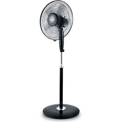 Ardes Standventilator, leistungsstark, leise, 5 Flügel, 40 cm, oszillierend, mit verstellbarer Höhe und Neigung, -Standventilator, 3 Geschwindigkeitsstufen, Modell AR5S41PB Ardes Standventilator, leistungsstark, leise, 5 Flügel, 40 cm, oszillierend, mit verstellbarer Höhe und Neigung, -Standventilator, 3 Geschwindigkeitsstufen, Modell AR5S41PB
