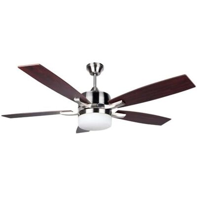 Orbegozo CP 79132 Deckenventilator mit Fernbedienung, 5 Blätter, 132 cm Durchmesser, Leistung von 60 W, Lampe, leise, 3 Stufen, Chrom, Weiß Orbegozo CP 79132 Deckenventilator mit Fernbedienung, 5 Blätter, 132 cm Durchmesser, Leistung von 60 W, Lampe, leise, 3 Stufen, Chrom, Weiß