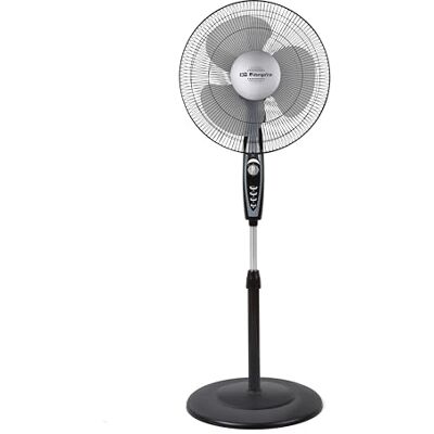 Orbegozo SF 3347 Standventilator drei Stufen, Timer, drei Blätter, höheneinstellbar, 50 W, Schwarz Orbegozo SF 3347 Standventilator drei Stufen, Timer, drei Blätter, höheneinstellbar, 50 W, Schwarz