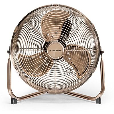TROTEC TVM 11 Bodenventilator 37 Watt Neigungswinkel 100°, 3 Stufen, Ø 30 cm, kippfester Stand, leise, Kupfer TROTEC TVM 11 Bodenventilator 37 Watt Neigungswinkel 100°, 3 Stufen, Ø 30 cm, kippfester Stand, leise, Kupfer