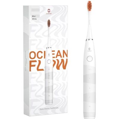 Oclean Flow Elektrische Zahnbürste, Schallzahnbürste mit 180 Tage Akkulaufzeit, 5 Putzmodi Zahnbürste Elektrisch IPX7 Sonic Electric Toothbrush mit DuPont Zahnbürstenkopf, Timer (Weiß) Oclean Flow Elektrische Zahnbürste, Schallzahnbürste mit 180 Tage Akkulaufzeit, 5 Putzmodi Zahnbürste Elektrisch IPX7 Sonic Electric Toothbrush mit DuPont Zahnbürstenkopf, Timer (Weiß)