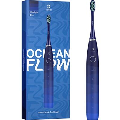 Oclean Flow Elektrische Zahnbürste, Schallzahnbürste mit 180 Tage Akkulaufzeit, 5 Putzmodi Zahnbürste Elektrisch IPX7 Sonic Electric Toothbrush mit DuPont Zahnbürstenkopf, Timer (Blau) Oclean Flow Elektrische Zahnbürste, Schallzahnbürste mit 180 Tage Akkulaufzeit, 5 Putzmodi Zahnbürste Elektrisch IPX7 Sonic Electric Toothbrush mit DuPont Zahnbürstenkopf, Timer (Blau)