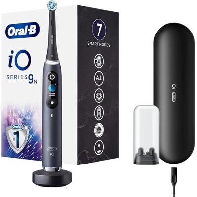 Oral-B Braun iO 9n Elektrische Zahnbürste, Schwarz, 1 Stück Oral-B Braun iO 9n Elektrische Zahnbürste, Schwarz, 1 Stück
