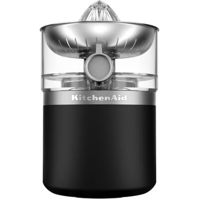 KitchenAid Go Kabellose Zitruspresse, Auto-Umkehrreiber, 473ml BPA-freier Behälter, spülmaschinenfest, für Orangen, Zitronen & Limetten, Akku separat, Mattschwarz KitchenAid Go Kabellose Zitruspresse, Auto-Umkehrreiber, 473ml BPA-freier Behälter, spülmaschinenfest, für Orangen, Zitronen & Limetten, Akku separat, Mattschwarz