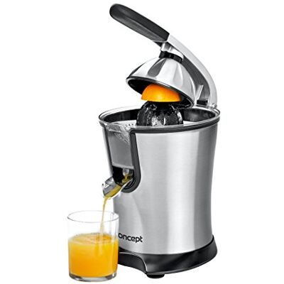 Concept Hausgeräte CE3520 Hochwertige elektrische Zitruspresse mit Hebelarm, 750ml, 160W, Edelstahl Concept Hausgeräte CE3520 Hochwertige elektrische Zitruspresse mit Hebelarm, 750ml, 160W, Edelstahl