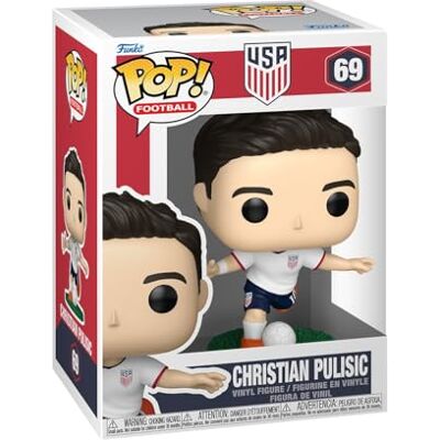 Funko POP! Football: USA Christian Pulisic U.S. Men's Soccer Team Offizieller Fanartikel und Merch Vinyl Sammelfigur als Regal Deko Geschenkidee zum Geburtstag für Fans und Sammler Funko POP! Football: USA Christian Pulisic U.S. Men's Soccer Team Offizieller Fanartikel und Merch Vinyl Sammelfigur als Regal Deko Geschenkidee zum Geburtstag für Fans und Sammler