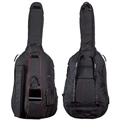 GEWA Kontrabass Gig-Bag Prestige 4/4 25mm Polsterung, Bogentasche, Notentasche, Rucksackgurte GEWA Kontrabass Gig-Bag Prestige 4/4 25mm Polsterung, Bogentasche, Notentasche, Rucksackgurte