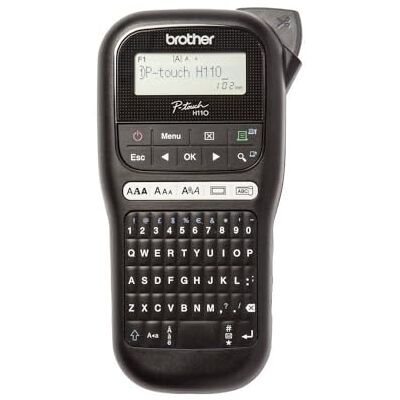 Brother PT-H110 Monochrom Beschriftungsgerät (für 3,5 bis 12 mm breite TZe-Schriftbänder, bis zu 20 mm/Sek. Druckgeschwindigkeit) Brother PT-H110 Monochrom Beschriftungsgerät (für 3,5 bis 12 mm breite TZe-Schriftbänder, bis zu 20 mm/Sek. Druckgeschwindigkeit)