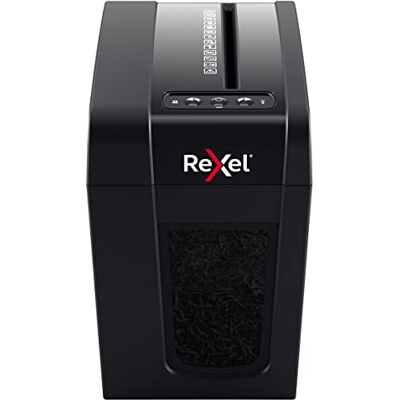 Rexel Aktenvernichter Secure X6-SL Slimline Whisper-Shred™, Partikelschnitt, 7-6 Blatt A4 (70-80 g/m²) Kapazität, Sicherheitsstufe P4, 10L Abfallbehälter, sehr leise & kompakt, für zu Hause, 2020125EU Rexel Aktenvernichter Secure X6-SL Slimline Whisper-Shred™, Partikelschnitt, 7-6 Blatt A4 (70-80 g/m²) Kapazität, Sicherheitsstufe P4, 10L Abfallbehälter, sehr leise & kompakt, für zu Hause, 2020125EU