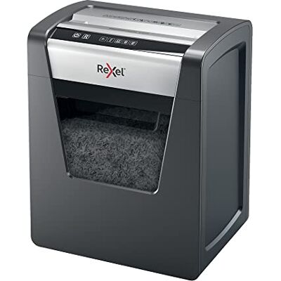 Rexel Aktenvernichter Momentum X415, Partikelschnitt, 17-15 Blatt A4 (70-80 g/m²) Kapazität, Sicherheitsstufe P4, 23L Abfallbehälter, Schredder, schwarz, 2104576EU Rexel Aktenvernichter Momentum X415, Partikelschnitt, 17-15 Blatt A4 (70-80 g/m²) Kapazität, Sicherheitsstufe P4, 23L Abfallbehälter, Schredder, schwarz, 2104576EU