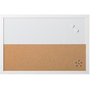 Bi-Office , Kombitafel Whiteboard und Memoboard Elemente, magnetisch, trocken abwischbar/ Kork, Weißer MDF-Rahmen, 60x40cm Bi-Office , Kombitafel Whiteboard und Memoboard Elemente, magnetisch, trocken abwischbar/ Kork, Weißer MDF-Rahmen, 60x40cm