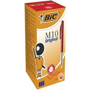 BIC Druckkugelschreiber M10 (0,32 mm) Schachtel à 50 Stück, rot BIC Druckkugelschreiber M10 (0,32 mm) Schachtel à 50 Stück, rot
