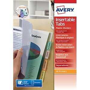 Avery 803789 Plastik-Register 6 Tabs personalisierbar Avery 803789 Plastik-Register 6 Tabs personalisierbar