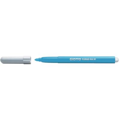 Giotto Turbomaxi 456 Rotuladores, caja de 12 unidades, color azul cielo Giotto Turbomaxi 456 Rotuladores, caja de 12 unidades, color azul cielo