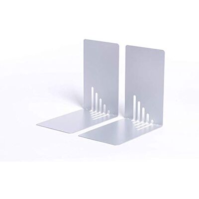 MAUL Buchstütze Stahl Silber 2er Set für Büroregal und Schreibtisch ordentliche Ablage, stabiler Halt für Lesestoff, kratzfeste Oberfläche, magnetische Notizen möglich, glänzendes Design MAUL Buchstütze Stahl Silber 2er Set für Büroregal und Schreibtisch ordentliche Ablage, stabiler Halt für Lesestoff, kratzfeste Oberfläche, magnetische Notizen möglich, glänzendes Design