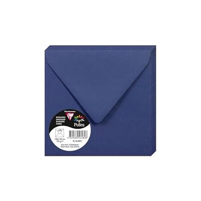 Clairefontaine 5648C Packung mit 20 Umschläge Pollen in Format 140 x 140 mm, 120g, ideal für Einladungen und Korrepondenz, Dunkelblau, 1 Pack Clairefontaine 5648C Packung mit 20 Umschläge Pollen in Format 140 x 140 mm, 120g, ideal für Einladungen und Korrepondenz, Dunkelblau, 1 Pack