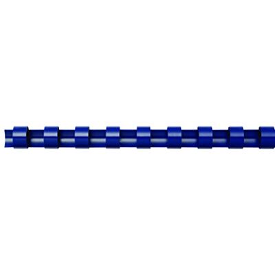 Fellowes Plastikbinderücken, rund, 14 mm, 25 Stück blau Fellowes Plastikbinderücken, rund, 14 mm, 25 Stück blau