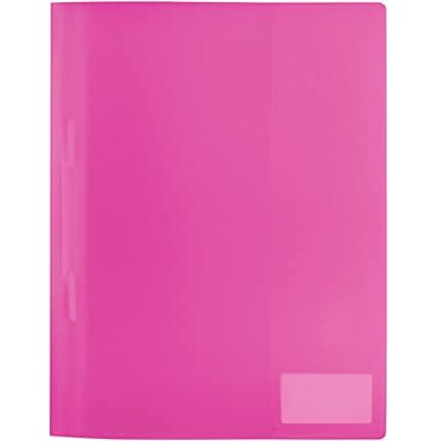 HERMA 19491 Schnellhefter A4 Transluzent Pink Rosa, 3 Stück, Sichthefter aus Kunststoff mit Beschriftungsetikett, Einstecktasche & Metallheftzunge, stabiles Plastik Schnellhefter Set für Schule & Büro HERMA 19491 Schnellhefter A4 Transluzent Pink Rosa, 3 Stück, Sichthefter aus Kunststoff mit Beschriftungsetikett, Einstecktasche & Metallheftzunge, stabiles Plastik Schnellhefter Set für Schule & Büro