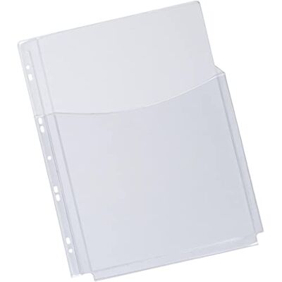 Q-Connect KF00139 Klarsichthüllen für Kataloge glasklar, 0,18 mm, A4, Folie 3/4 Höhe, 5 Stück Q-Connect KF00139 Klarsichthüllen für Kataloge glasklar, 0,18 mm, A4, Folie 3/4 Höhe, 5 Stück
