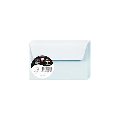 Clairefontaine 5461C Packung mit 20 Umschläge Pollen, 90 x 140 mm, 120g, ideal für Einladungen und Korrespondent, Blau, 1 Pack Clairefontaine 5461C Packung mit 20 Umschläge Pollen, 90 x 140 mm, 120g, ideal für Einladungen und Korrespondent, Blau, 1 Pack