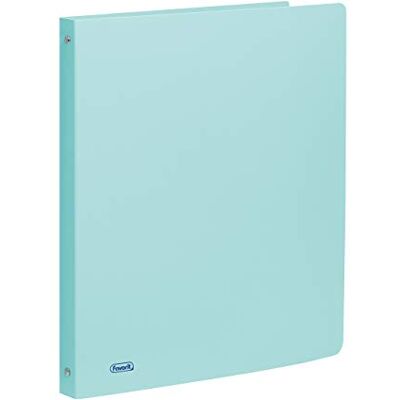 Favorit 400116635 Ordner Polypropylen P@STEL 22 x 30 cm, 4 runde Ringe, Durchmesser 15 mm, Pastellblau Favorit 400116635 Ordner Polypropylen P@STEL 22 x 30 cm, 4 runde Ringe, Durchmesser 15 mm, Pastellblau