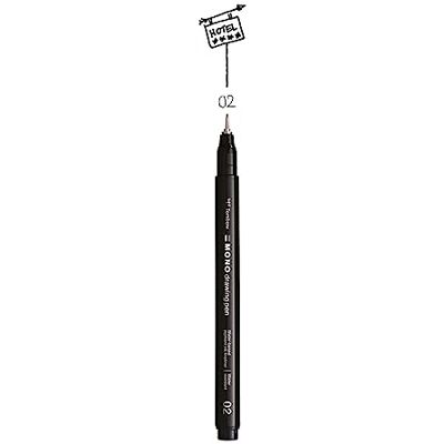 Tombow Fineliner MONO drawing pen, Strichstärke 02 (ca. 0.30 mm), Pigmenttinte, Wasser- und Lichtresistent, für Skizzen, zum Illustrieren und Zeichnen, Schwarz, WS-EFL-H-02 Tombow Fineliner MONO drawing pen, Strichstärke 02 (ca. 0.30 mm), Pigmenttinte, Wasser- und Lichtresistent, für Skizzen, zum Illustrieren und Zeichnen, Schwarz, WS-EFL-H-02