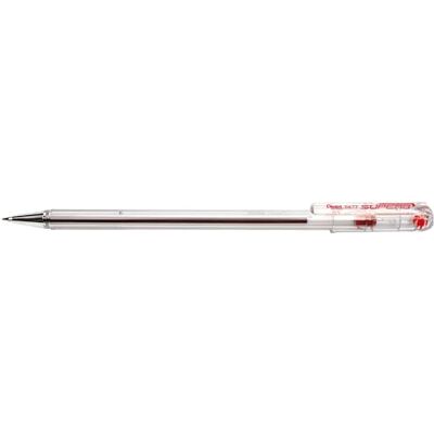 Pentel BK77-B Kugelschreiber, Metallspitze, 0,7 mm, rot, 12 Stück Pentel BK77-B Kugelschreiber, Metallspitze, 0,7 mm, rot, 12 Stück