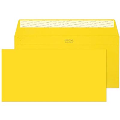 Blake Colour gelbe Briefumschläge DL+ (114 x 229 mm) 25 Stück 120 g/m² FSC-zertifiziert selbstklebend umschläge Gelb Bastelset Bürobedarf Farbige Umschläge/Kuvert (25203) Blake Colour gelbe Briefumschläge DL+ (114 x 229 mm) 25 Stück 120 g/m² FSC-zertifiziert selbstklebend umschläge Gelb Bastelset Bürobedarf Farbige Umschläge/Kuvert (25203)