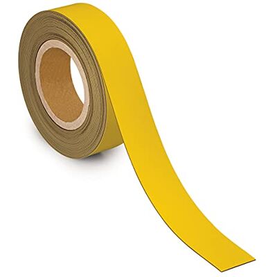 MAUL Magnetisches Etikettband gelb zuschneidbar für Lager Büro passgenau kürzbar, kontraststarke Markierung, haftet auf Metallflächen, leicht beschreibbare Oberfläche, beidseitig nutzbar MAUL Magnetisches Etikettband gelb zuschneidbar für Lager Büro passgenau kürzbar, kontraststarke Markierung, haftet auf Metallflächen, leicht beschreibbare Oberfläche, beidseitig nutzbar