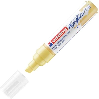 edding 5000 Acrylmarker breit pastell-gelb 1 Acrylstift wasserfest breite Keilspitze 5-10 mm Acryl Farben zum Malen auf Leinwand, Malpapier und Holz Acrylstifte für Steine edding 5000 Acrylmarker breit pastell-gelb 1 Acrylstift wasserfest breite Keilspitze 5-10 mm Acryl Farben zum Malen auf Leinwand, Malpapier und Holz Acrylstifte für Steine