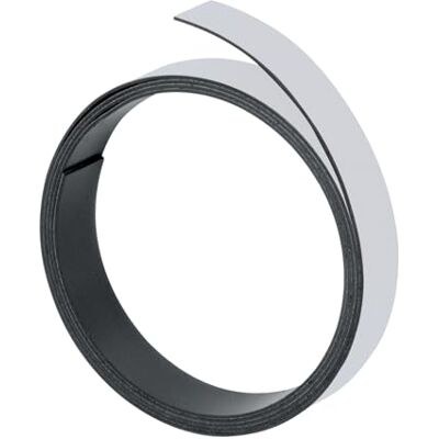 Franken Magnetband, 100 cm x 10 mm, beschriftbar, zuschneidbar, grau, M802 12 Franken Magnetband, 100 cm x 10 mm, beschriftbar, zuschneidbar, grau, M802 12