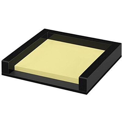 WEDO 631801 Zettelbox Black Office aus Acrylglas, 50 Blatt Haftnotizen, Gummifüße 76 x 76 mm, im Geschenkkarton, Schwarz WEDO 631801 Zettelbox Black Office aus Acrylglas, 50 Blatt Haftnotizen, Gummifüße 76 x 76 mm, im Geschenkkarton, Schwarz