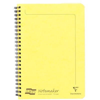 Clairefontaine 3096Z Doppelspiralheft Europa Notemarker A5 60 Blatt liniert Clairefontaine 3096Z Doppelspiralheft Europa Notemarker A5 60 Blatt liniert