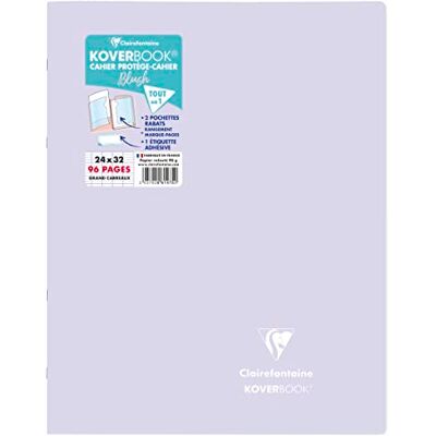 Clairefontaine 981475C Heft Koverbook BLUSH geheftet Umschlag aus PP zweifarbig blickdicht 24x32cm 48 Blatt, französische Lineatur Lindengrün/Lila, 1 Stück Clairefontaine 981475C Heft Koverbook BLUSH geheftet Umschlag aus PP zweifarbig blickdicht 24x32cm 48 Blatt, französische Lineatur Lindengrün/Lila, 1 Stück