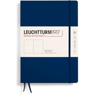 LEUCHTTURM1917 366177 Notizbuch Composition (B5), Hardcover, 219 nummerierte Seiten, Marine, Blanko LEUCHTTURM1917 366177 Notizbuch Composition (B5), Hardcover, 219 nummerierte Seiten, Marine, Blanko