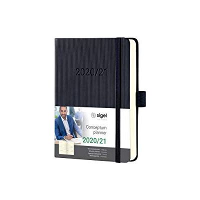 Sigel C2102 Terminplaner Wochenkalender 2020/2021, 18 Monate, ca. A6, schwarzes Hardcover, mit vielen Extras, Conceptum weitere Modelle Sigel C2102 Terminplaner Wochenkalender 2020/2021, 18 Monate, ca. A6, schwarzes Hardcover, mit vielen Extras, Conceptum weitere Modelle