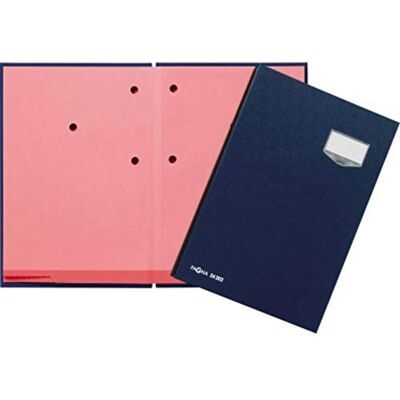 Pagna 24202-02 Unterschriftsmappe, 20-teilig mit ECO-Einband, rosa Löschkarton blau Pagna 24202-02 Unterschriftsmappe, 20-teilig mit ECO-Einband, rosa Löschkarton blau