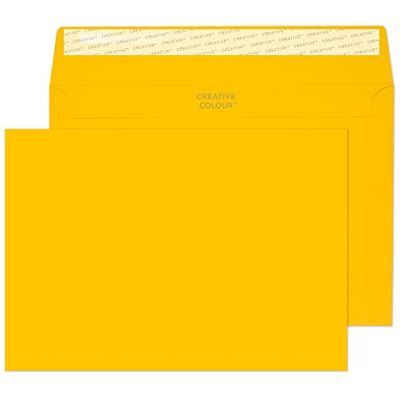 Blake Creative Colour 45304 Farbige Briefumschläge Haftklebung Ei Gelb C5 162 x 229 mm 120 g/m² 25 Stück Blake Creative Colour 45304 Farbige Briefumschläge Haftklebung Ei Gelb C5 162 x 229 mm 120 g/m² 25 Stück