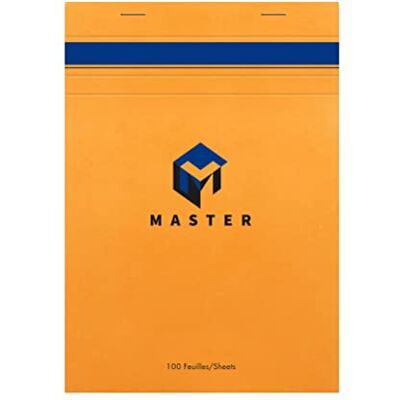 Calligraphe Clairefontaine 10705C Schreibblock Master geheftet, 50 Blatt, DIN A5 14,8x21 cm, 70g, kariert, 1 Stück, Orange Calligraphe Clairefontaine 10705C Schreibblock Master geheftet, 50 Blatt, DIN A5 14,8x21 cm, 70g, kariert, 1 Stück, Orange