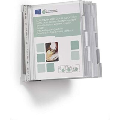 Durable Sichttafelsystem Function Safe Wall 10 mit 10 Sichttafeln, 583100 Durable Sichttafelsystem Function Safe Wall 10 mit 10 Sichttafeln, 583100